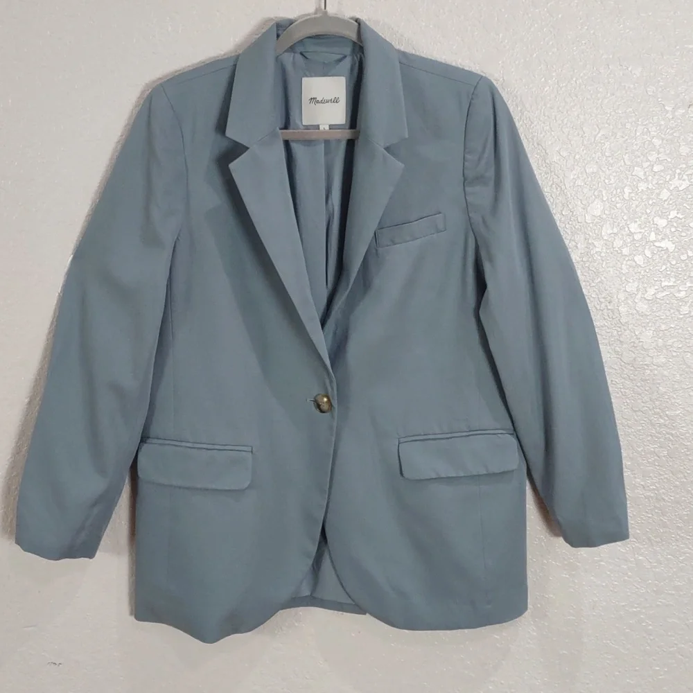 Madewell Light Blue Jacket, Size L - Picture 9 of 17